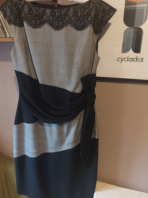 Classic Raxevsky dress like new, black and gray, size M