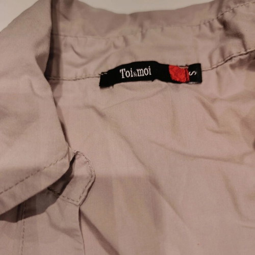 Toi&Moi beige shirt bodysuit S-M like new, cotton blend