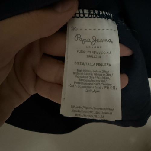 Pepe Jeans blouse used, dark blue, size S