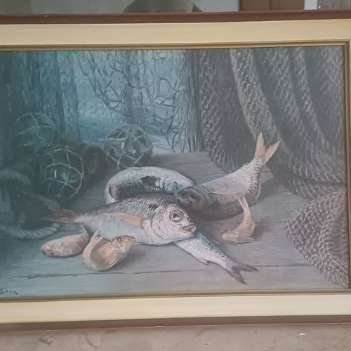 Painting with beautiful frame new