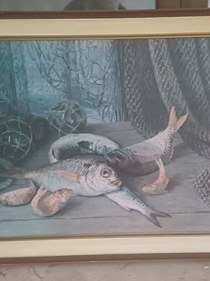 Painting with beautiful frame new