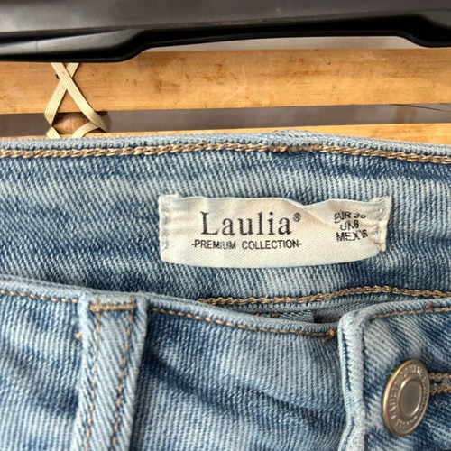 Laulia Light Wash Wide-Leg Jeans Size 36 like new