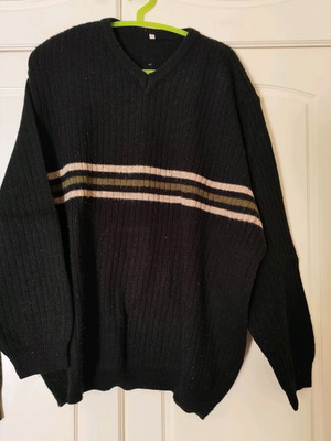 Men's blouse used, size L, black