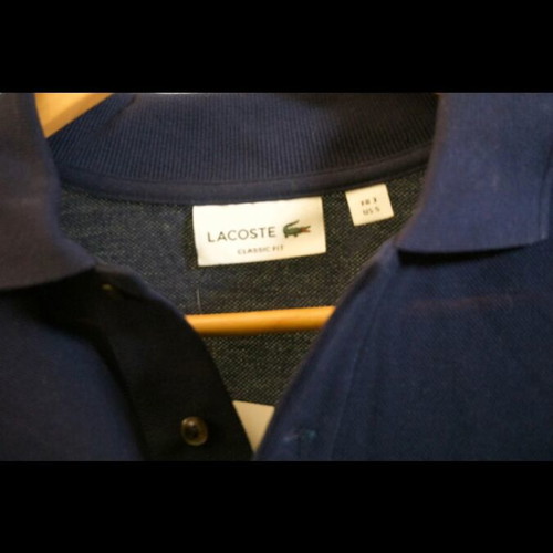 Lacoste long-sleeve polo shirt new, blue, size M