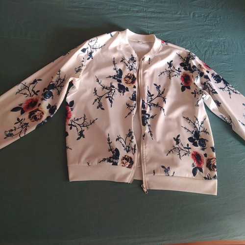 Women's thin summer jacket used, multicolored