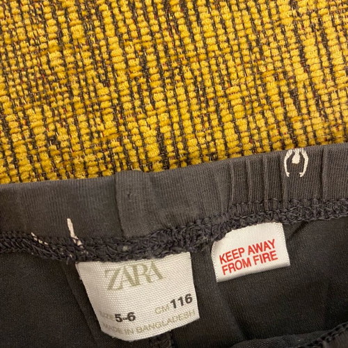 Zara kids leggings black like new, size 116 cm