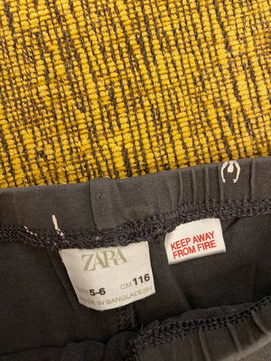 Zara kids leggings black like new, size 116 cm