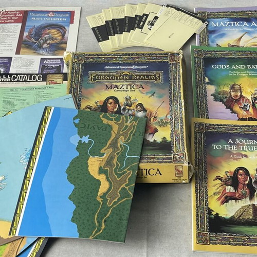 Forgotten Realms Maztica Campaign Set TSR 1056 used, complete AD&D 2nd Edition