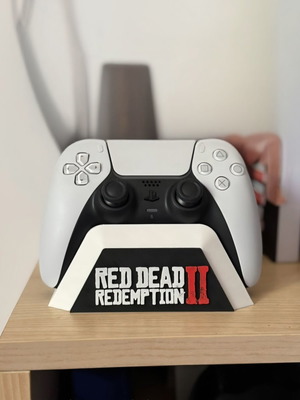 Ps5 Dualsense stand σαν καινούργιο με λογότυπο Red Dead Redemption 2