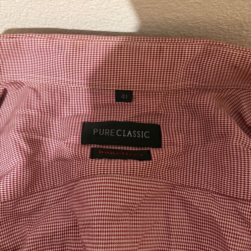 Pure Classic Men's Checked Shirt Like New, Size 41