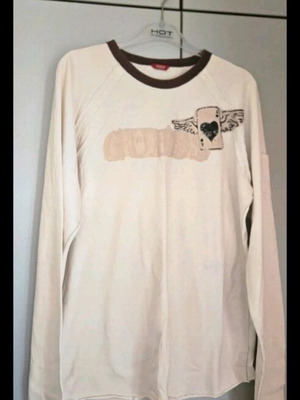 Guess thin sweatshirt new, beige and brown, size XXL