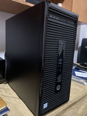 HP ProDesk 400 G3 Microtower desktop PC used, Intel Core i5, 8GB RAM, 256GB SSD + 500GB HDD