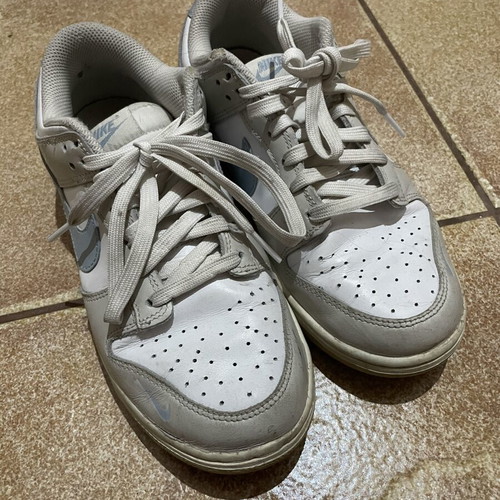 Nike Dunk μεταχειρισμένα παπούτσια, νούμερο 38,5, άσπρο και μπλε