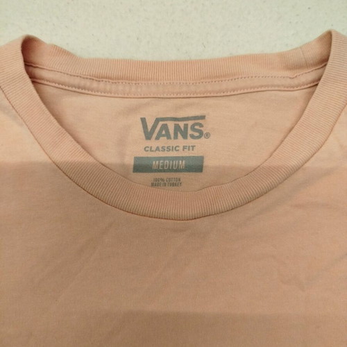 Vans T-shirt Medium pink with large back graphic like new