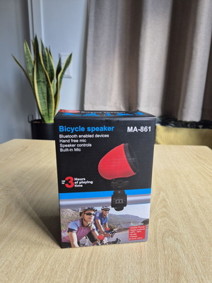 Bicycle speaker MA-861 new with handlebar mount and built-in mic