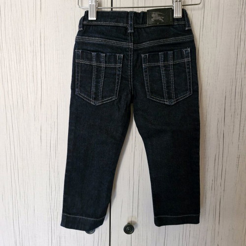 Burberry kids denim jeans like new, dark blue, size 2y, 2 pieces