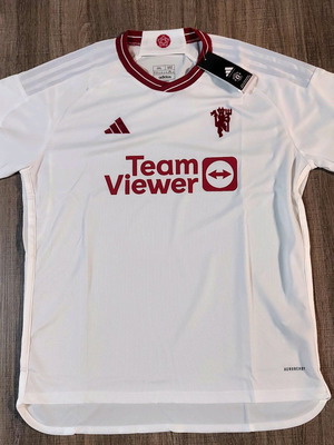 Manchester United Φανέλα εκτός έδρας 2023/24 Fan Version Μέγεθος 2XL