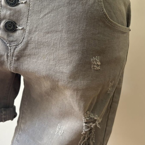 T-shirt and shorts set, size S/M, cotton and grey