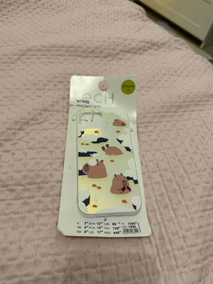 Capybara iPhone 15 case new with packaging damage