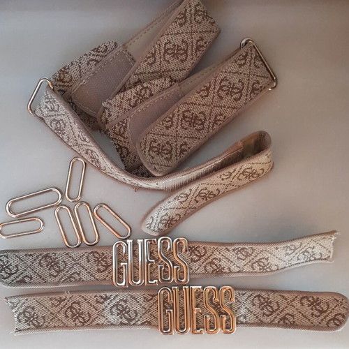 Guess metal logo hardware and straps used, DIY spare parts