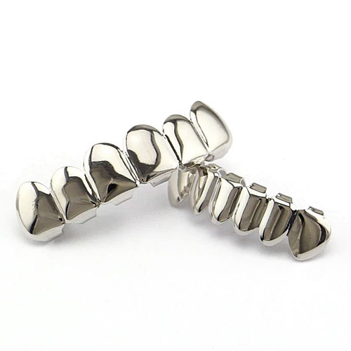 Grillz Silver Complete Set New