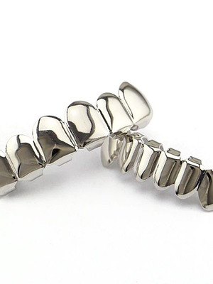Grillz Silver Ολοκληρωμένο Σετ Νέο