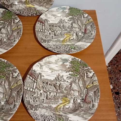 Plates England enoch Wedgwood 5 pieces