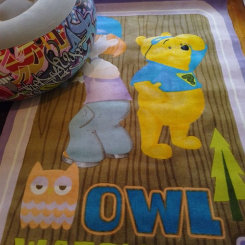 Biocarpets Disney children's rug used with Winnie the Pooh and Owl