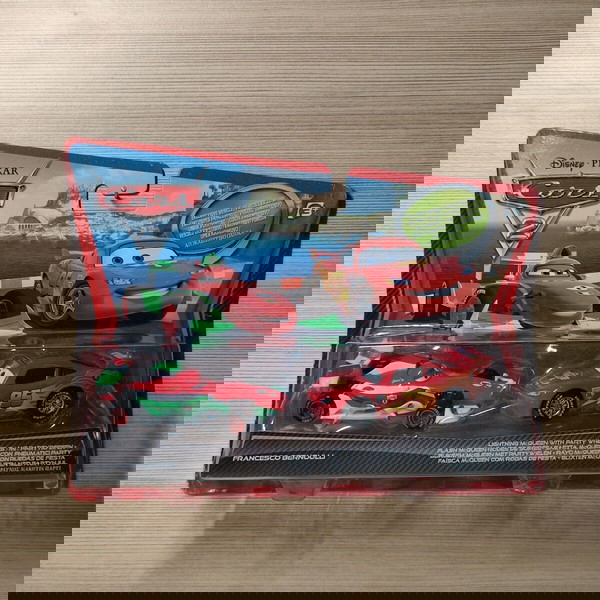 Mattel 2010 Disney Pixar Cars 2 Francesco Bernoulli Lightning Оригинални Метални Автомобили Mcqueen