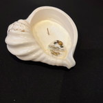 Ceramic shell decorative candle