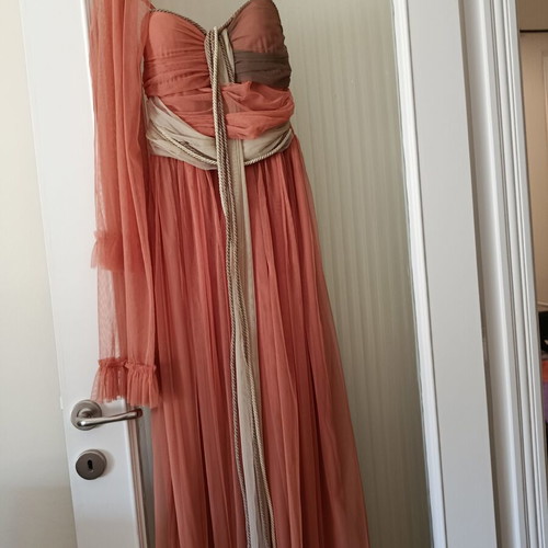 Dress long in earthy colors, like new, size S