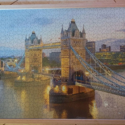 Puzzle framed like new, dimensions 0.53x0.73 m