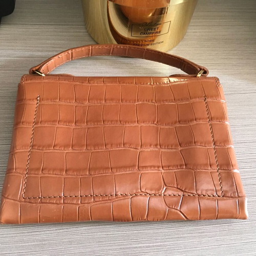 Coccinelle Mini Bag Mignon Croco Shiny Soft like new, brown