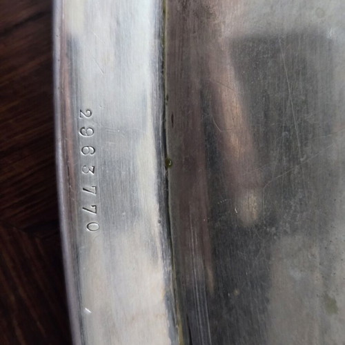 Christofle set of 4 used vintage silver-plated platters