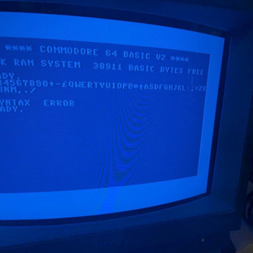 Commodore 64 used breadbox unit tested, no cables