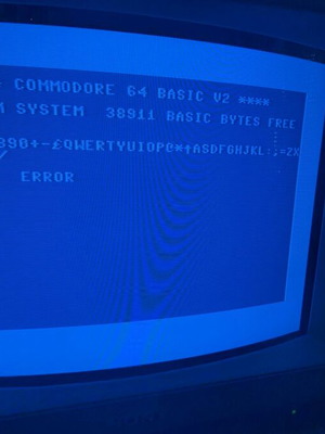 Commodore 64 used breadbox unit tested, no cables