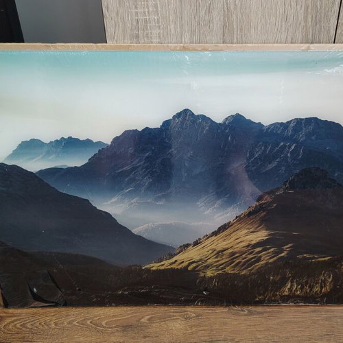 Plexiglass painting with mountain landscape new