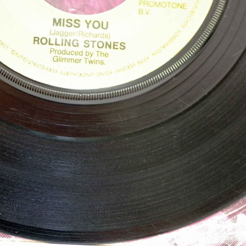 The Rolling Stones Miss You & Faraway Eyes 7'' vinyl used, rock