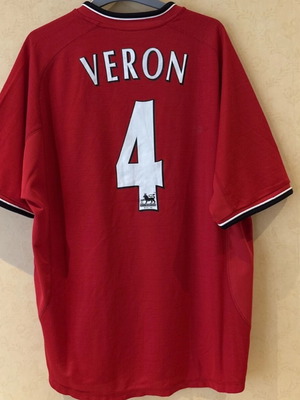 Veron Manchester United shirt used authentic