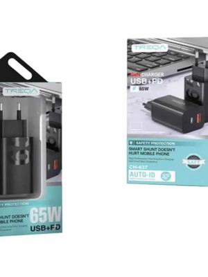 Treqa charger 65W 1USB+PD new