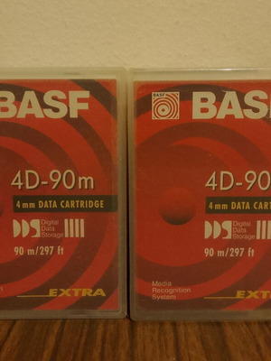 BASF 4D DDS Tapes μεταχειρισμένες, πακέτο 10 τεμαχίων
