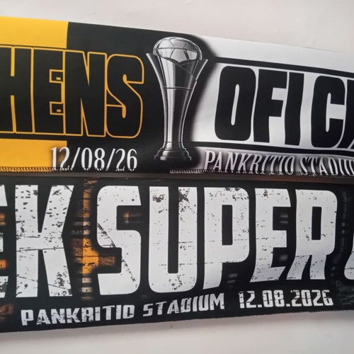 AEK OFI Supercup 2026 Double-Sided Collectible Scarf