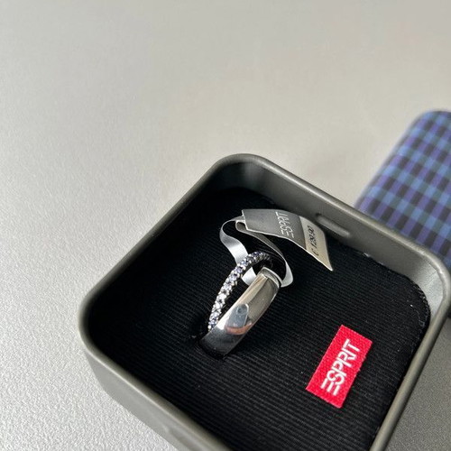 Esprit women's ring new, silver with blue zircon
