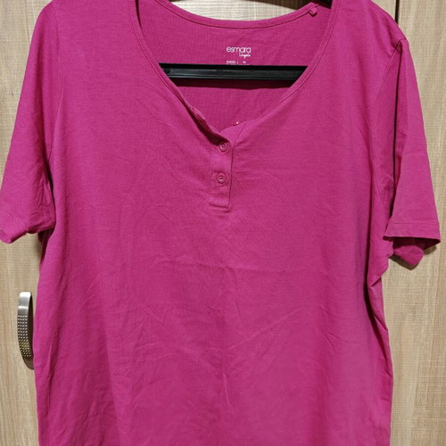 Marks & Spencer plus size blouses, pack of 2, pink and turquoise