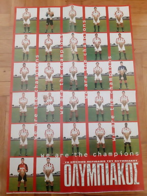 Olympiacos Champion Poster like new