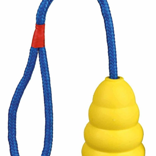 Trixie jumper toy natural rubber on rope new