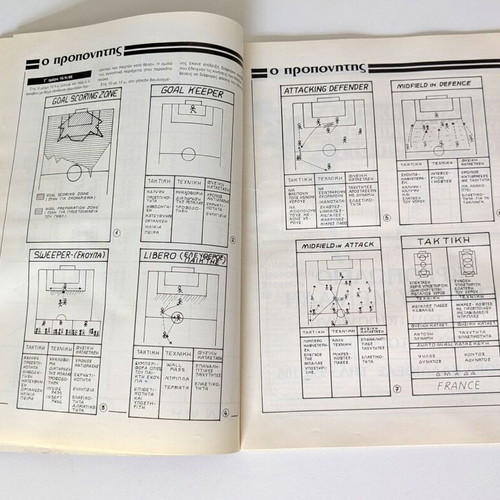 O Proponitis 1986 football magazine used, 47 pages