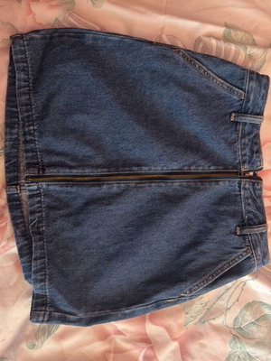 Hollister jean skirt used, size S 36 8, blue