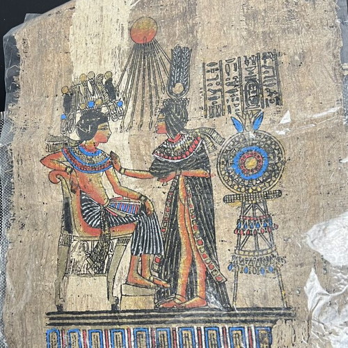 Egyptian papyrus handmade, set of 4, used