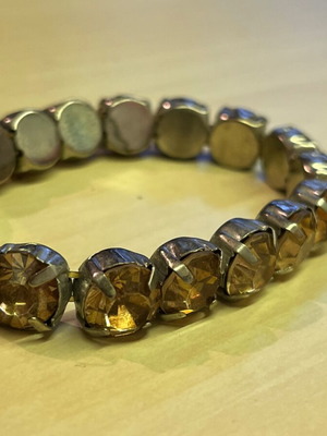 Bracelets new, set of 2 with multicolored and yellow beads